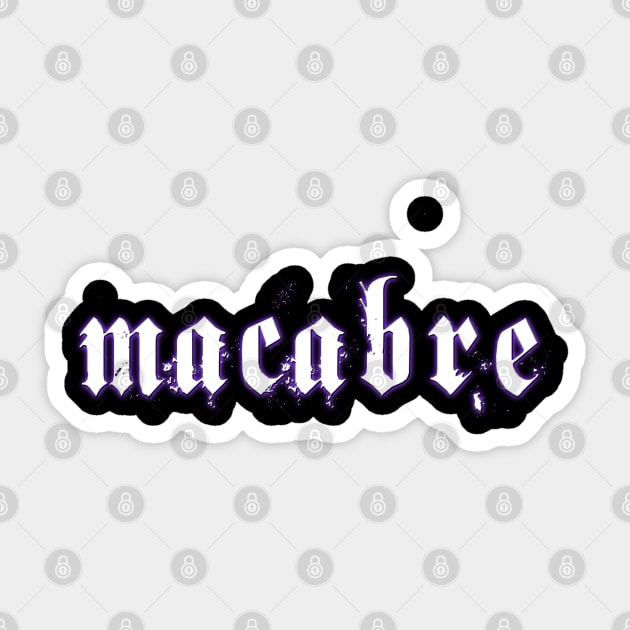 macabre Sticker by ATGoth